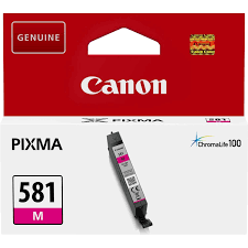 CANON Ink original Ink Cart. CLI-581M  PIXMA TR7550/8550/TS6150/6151/ 8150/8151/8152/9150/9155 magenta (2104C001) Ink Cart. CLI-581M  PIXMA TR7550/8550/TS6150/6151/ 8150/8151/8152/9150/9155 magenta (2104C001)