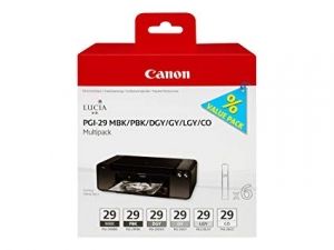 CANON Ink original Ink Cart. PGI-29 Multi Pack  Pixma Pro 1 (mbk/pbk/dgy/gy/lgy/co) (4868B018) Ink Cart. PGI-29 Multi Pack  Pixma Pro 1 (mbk/pbk/dgy/gy/lgy/co) (4868B018)