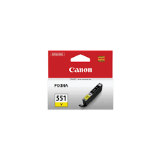 CANON Ink original Ink Cart. CLI-551Y  MG6350/MG5450/IP7250/MX925 yellow (6511B001) Ink Cart. CLI-551Y  MG6350/MG5450/IP7250/MX925 yellow (6511B001)