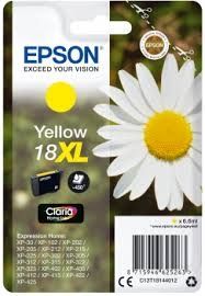 EPSON Ink original Ink Cart. Claria Home C13T18144012  Expression Home XP30/102/202/205/215/302/ 305/31xx/402/405/41xx yellow XL Ink Cart. Claria Home C13T18144012  Expression Home XP30/102/202/205/215/302/ 305/31xx/402/405/41xx yellow XL