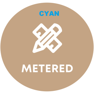 Metered Cyan Xerox Color 550,C60- 34K/ 737g #006R01524